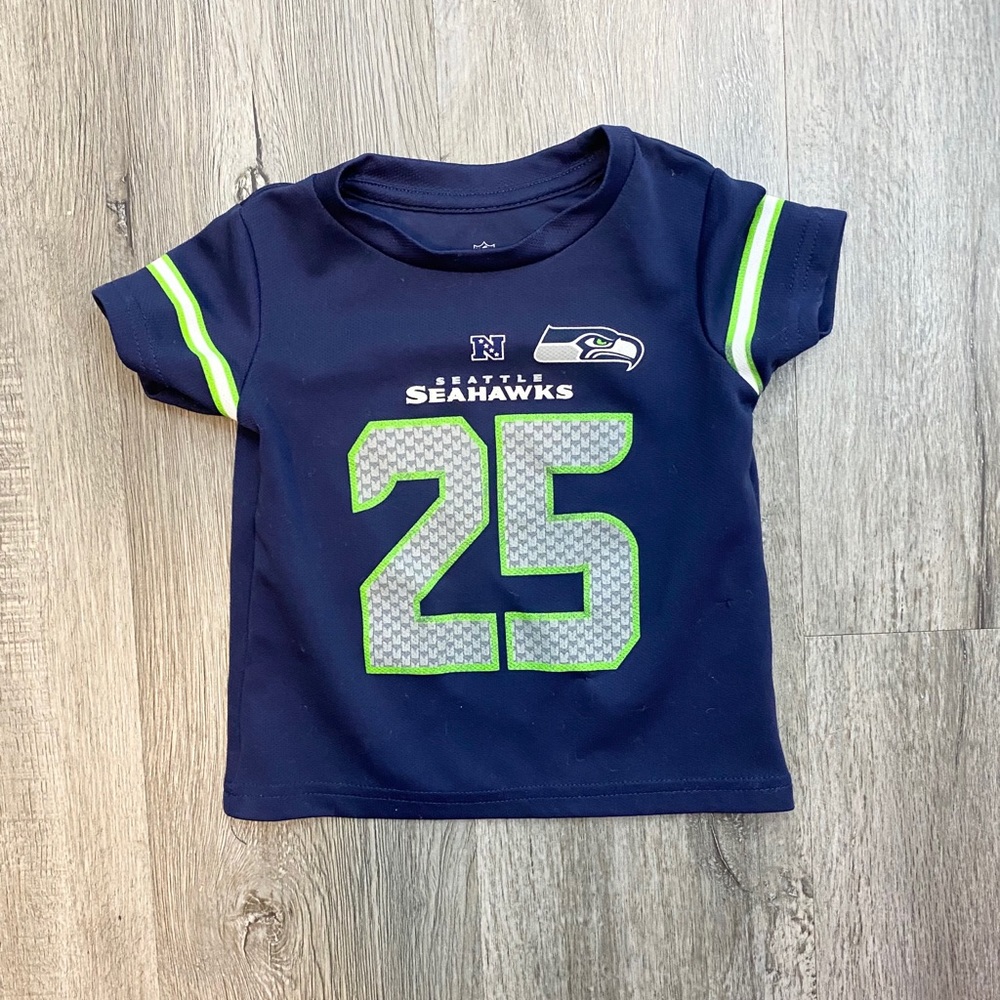 Toddler Seattle Seahawks NFL Jersey T-Shirt #25